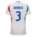 Maillot de foot Italie Federico Dimarco #3 Extérieur vêtements Europe 2024 Manches Courtes